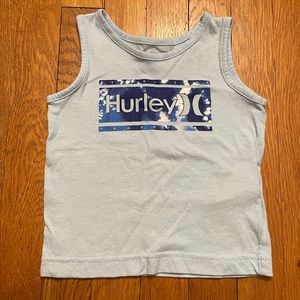 Hurley Baby Light Blue Muscle Tank with Blue Tie Dye Printed Logo, Size 2T